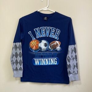 Hybrid Apparel Boys Long Sleeve Shirt Size L